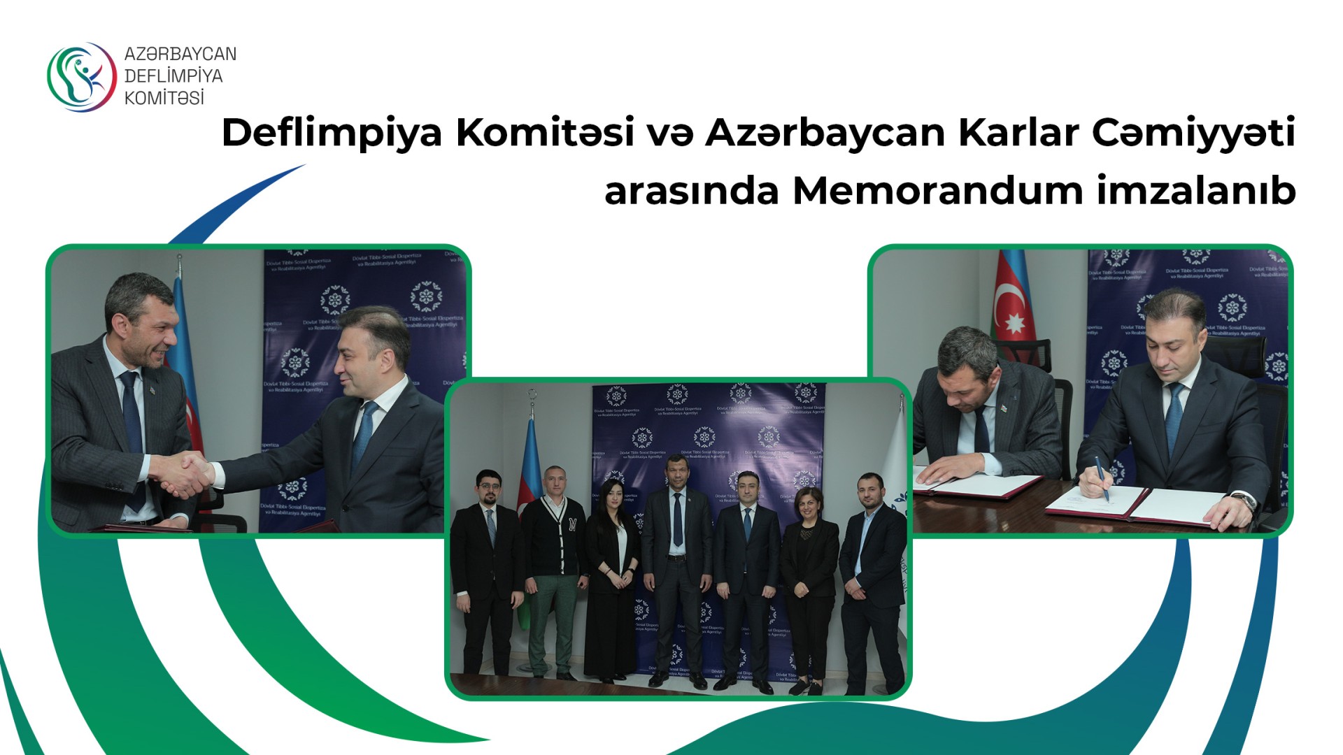 Deflimpiya Komitəsi və Azərbaycan Karlar Cəmiyyəti arasında Memorandum imzalanıb